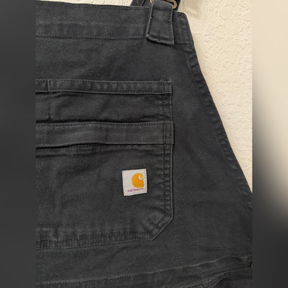Carhartt Ashland Relaxed Fit Rugged Flex Canvas Shortalls - M - Picture 3 of 12
